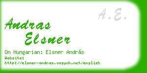 andras elsner business card